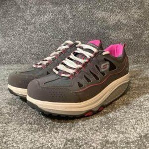 Skechers Shape Ups Gray Pink Size 6.5